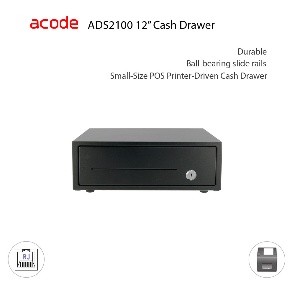 ADS2101 Small Size 12 inch Printer Driven Cash Drawer