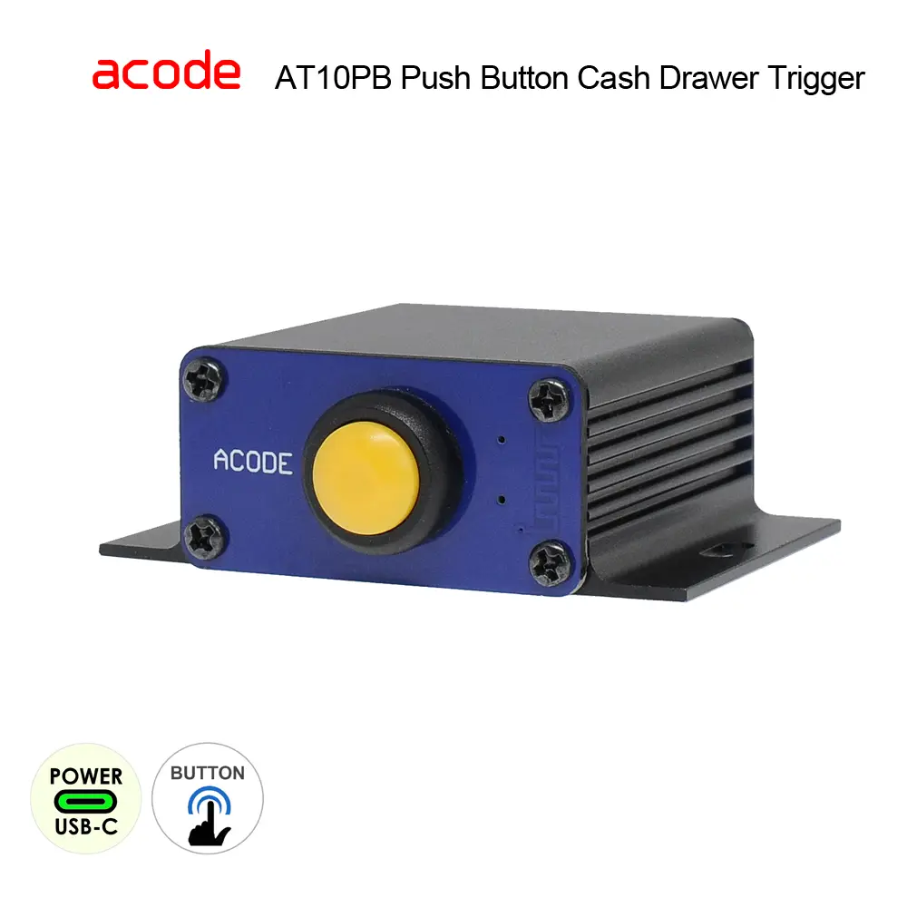 AT10PB Push Button Cash Drawer Trigger