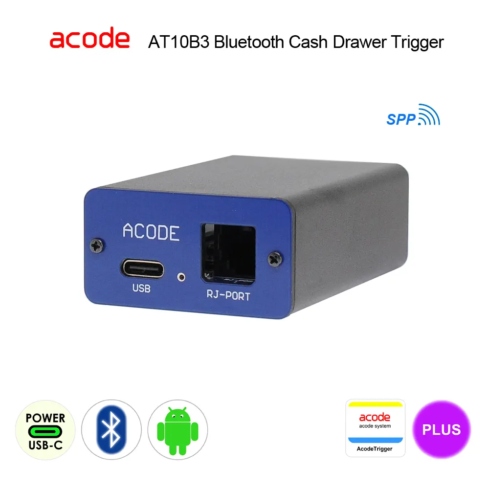 AT10B3-86201-00000 Bluetooth Cash Drawer Trigger with Unlock Smar App.