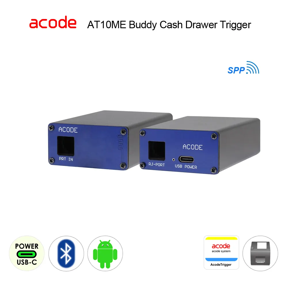 BUDDY UnLock Smart 2-in-1 Printer Bluetooth Cash Drawer Trigger with AcodeTrigger Android App