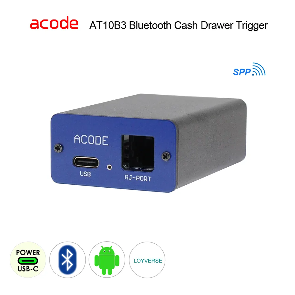 AT10B3-85201 Bluetooth Cash Drawer Trigger Open Cash Drawer in Loyverse POS
