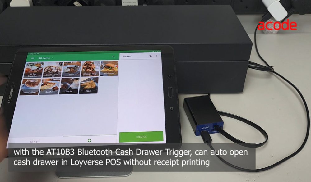 AT10B3 (85201-00000) Loyverse POS Bluetooth Cash Drawer Trigger