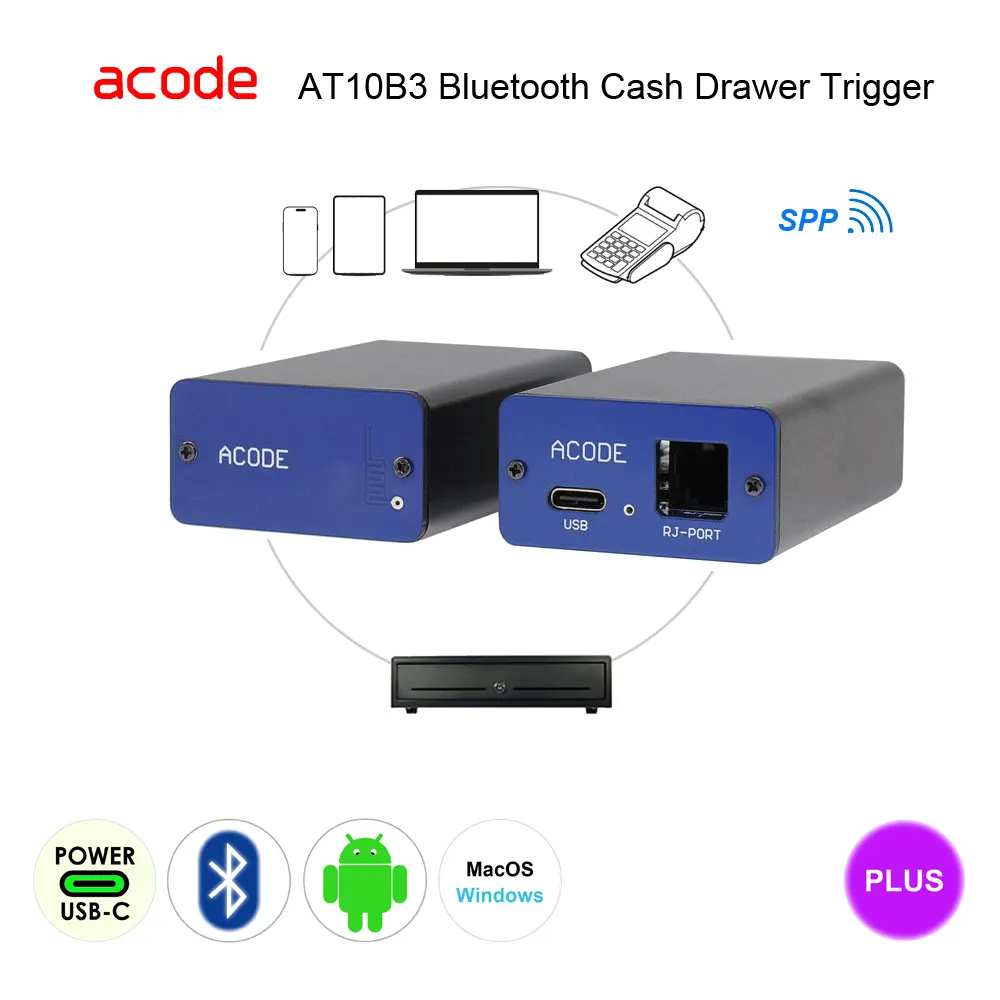 AT10B3 Bluetooth Cash Drawer Trigger with Plus