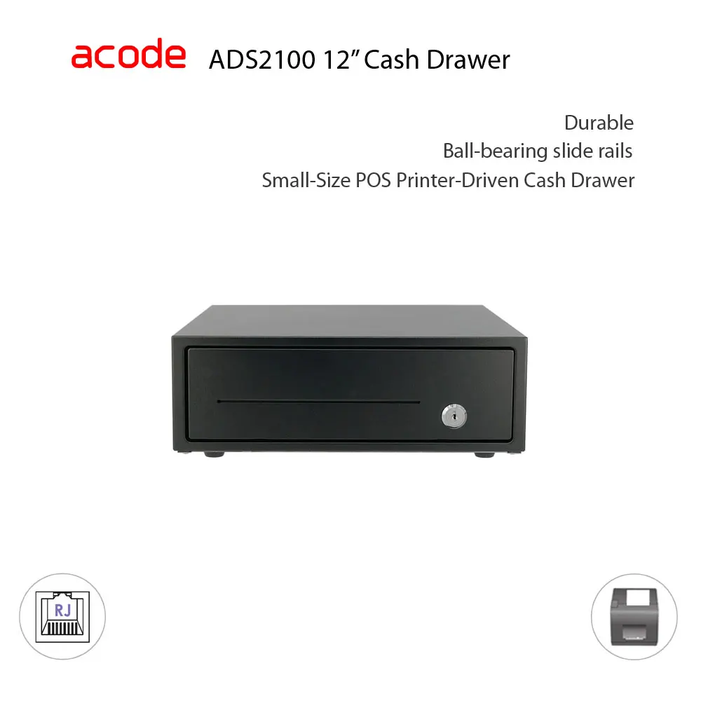 ADS2101 Small Size 12 inch Printer Driven Cash Drawer