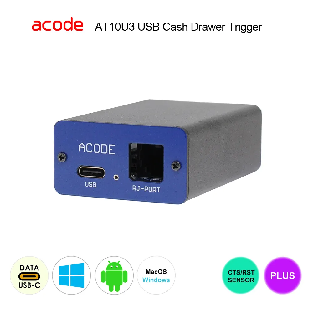 AT10U3 (00102-03001) USB Cash Drawer Trigger (Code-Triggered) and Detect Open Close Status (Copy)