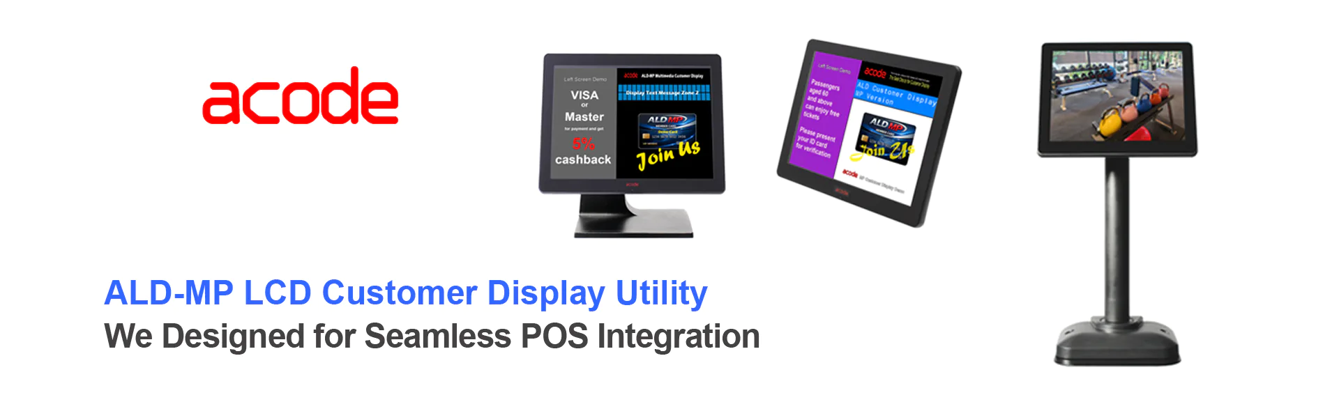 Acode ALD-VPM LED Customer Display